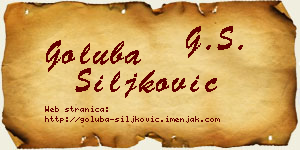 Goluba Šiljković vizit kartica